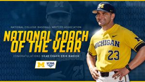 Erik Bakich Won National Coach Of The Year Award In College Baseball This Season For The Michigan Wolverines.