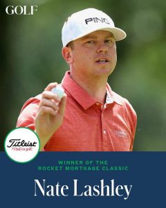 Nate Lashley Won His 1st Career PGA Tour Title On Sunday In Detroit.