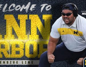 Shaun Nua Is Got Good Team Speed With The Defensive Line For The 2019 Michigan Wolverines Football Team In Ann Arbor.
