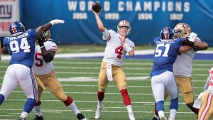 Nick Mullens Filled In Nicely For The San Francisco 49ers To A End Victory On The Road.