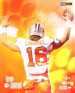 Trevor Lawrence Carried The Load For The Clemson Tigers Against The Georgia Yellowjackets On The Road In Atlanta.