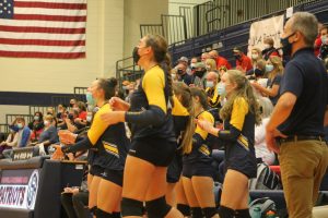 Saginaw Valley Lutheran Chargers Volleyball Team Winning Division 3 Regional Semifinal Game Against The USA Patriots At USA HS.