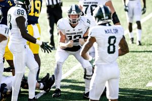Rocky Lombardi Had A Good Game On Halloween On The Road For The Michigan State Spartans Football Team.