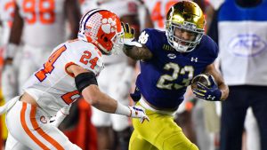 Kyren Williams Carried The Notre Dame Fighting Irish Football Team To A Home Upset Victory On Saturday Night.