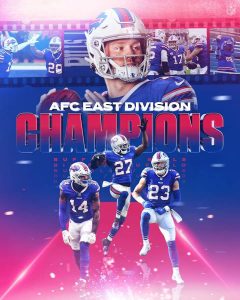 Buffalo Bills Are The AFC East Divisional Champions.