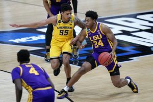 Eli Brooks Carried The Load For The Michigan Wolverines Basketball Team In The 2nd Rd Victory Over The LSU Tigers 86-78.