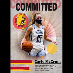 Carly McCrum Committed To The Ferris State University Women’s Basketball Team In The Class Of 2021.