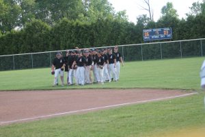 Almont Raiders Beat The Cros-Lex Pioneers In The Pre-District Baseball Game On Tuesday Night At Yale HS.