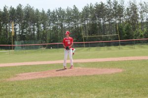 Ethan Marshall Is A Good Left-Handed Pitcher For The Marlette Red Raiders Baseball Team.