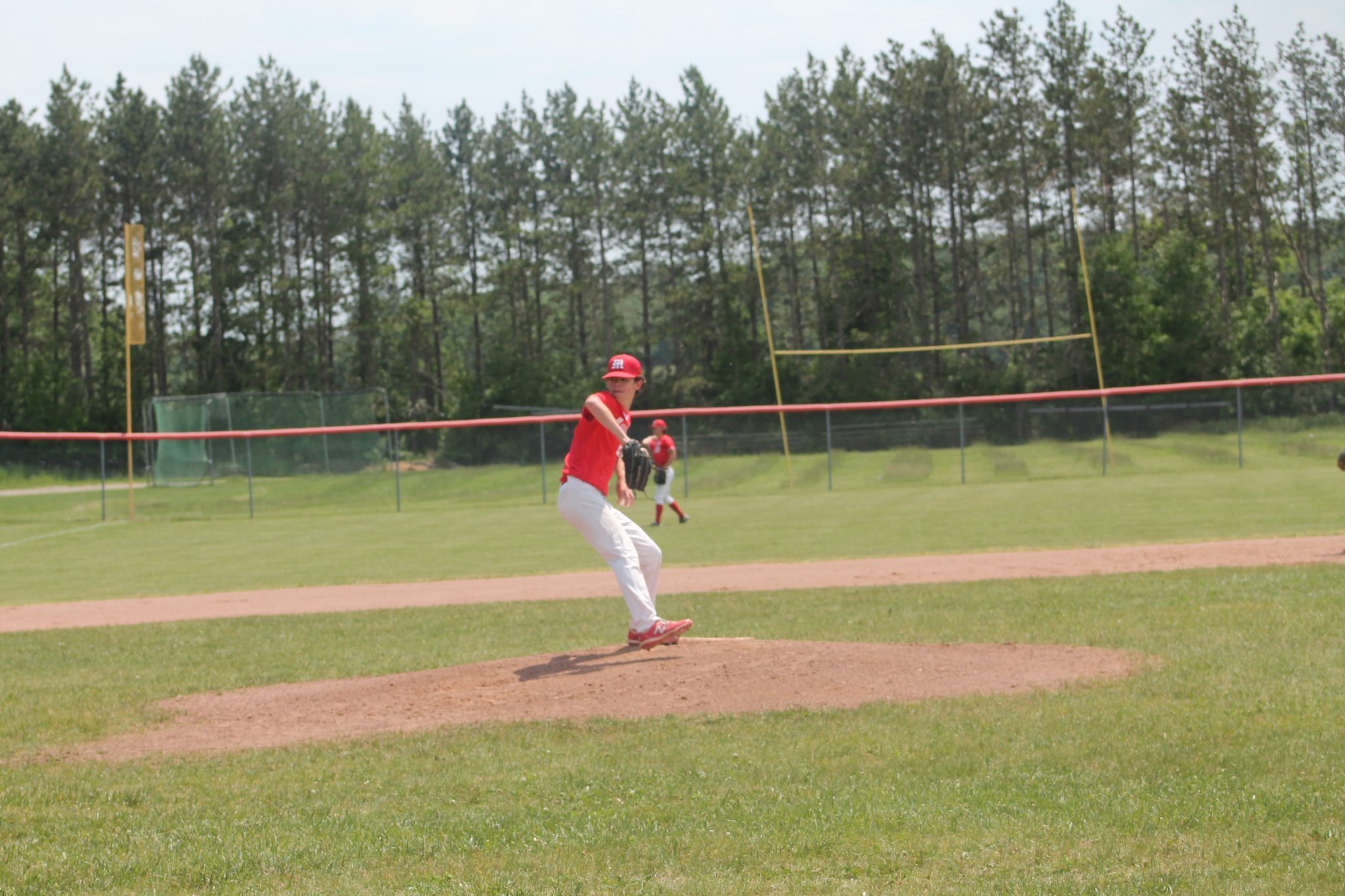 Ethan Marshall Is A Good LeftHanded Pitcher For The Marlette Red