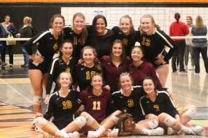 Reese Rockets 2021 Volleyball Division 3 District Champions.