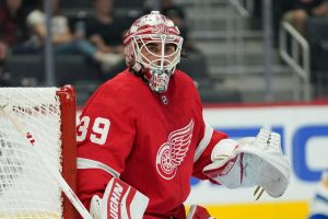 Alex Nedeljkovic Has Been Solid At Goalie For The Detroit Red Wings Hockey Team Lately……….