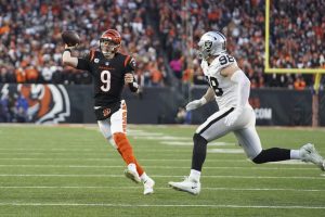 Joe Burrow Lead The Cincinnati Bengals To A Playoff Victory In 31 Years On Saturday……..