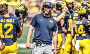 Matthew Weiss Co-Offensive Coordinator For The 2022 Michigan Wolverines Football Team In Ann Arbor.