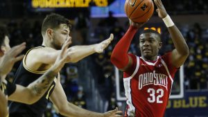 EJ Liddell Carried The Ohio State Buckeyes Basketball Team To A Road Victory On Saturday Night…….