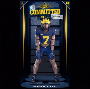 Benjamin Hall Verbally Committed To The Michigan Wolverines Football Team In The Class Of 2023……