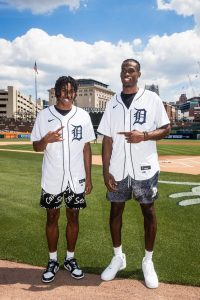 Jaden Ivey & Jaren Duron Recipients For The Detroit Tigers Baseball Team At Comerica Park In Detroit.