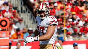 Nick Bosa Has Become A Stud At DE For The 2019 San Francisco 49ers Football Team.