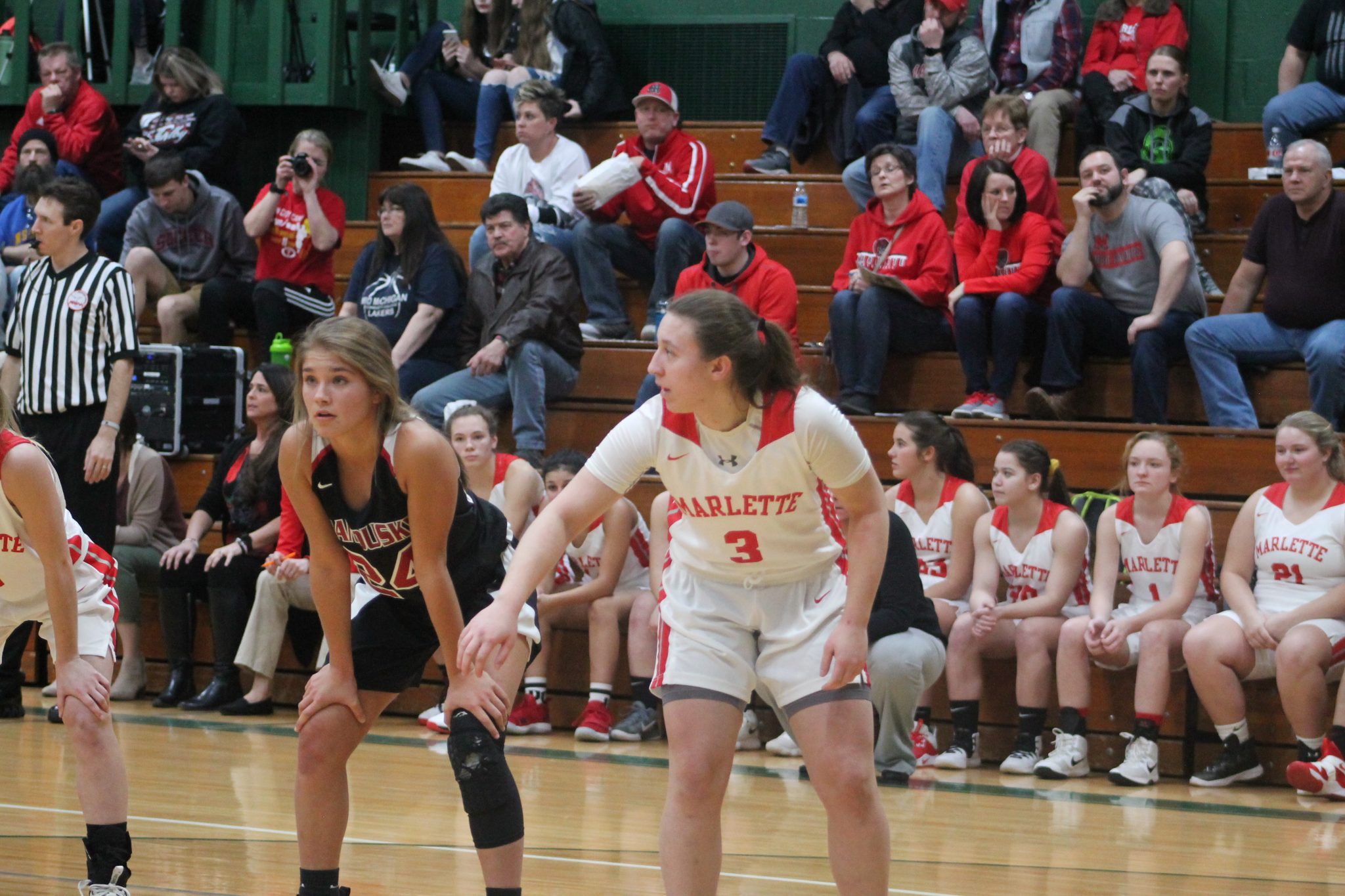 Ashlyn Perales Is A Good Basketball Player For The Marlette Red Raiders