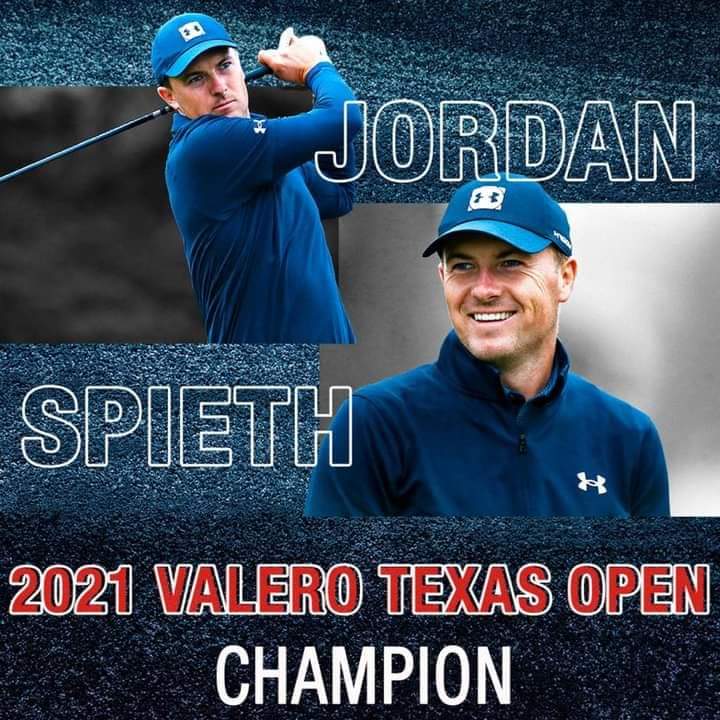 Jordan Spieth 2021 Valero Texas Open Champion On Easter ...