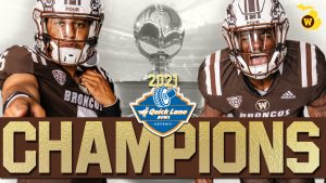 Western Michigan Broncos Football Team 2021 Quick Lane Bowl On Monday At Ford Field In Detroit.