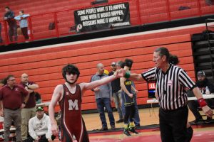 Turlough Bennett Is A Good Wrestler For The Marlette Red Raiders In The 2021-22 Campaign…….
