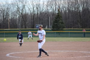 Courtney Ludescher Solid On The Mound For The North Branch Broncos Softball Team On Tuesday Night…….