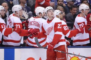 Michael Rasmussen Been On A Roll For The Detroit Red Wings Hockey Team……..