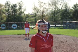 Ashley Ziel Did Enough For The Millington Cardinals Softball Team To A Win Over The Frankenmuth Eagles On Wednesday Night…….
