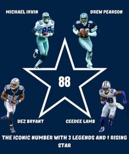 CeeDee Lamb Following Those 3 Dallas Cowboys 🏈 Team That Wore The No. 88 Jersey.