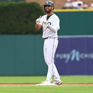 Riley Greene Awesome Game Against The Los Angeles Angels On Sunday At Comerica Park In Detroit……