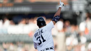 Riley Greene Doing Very Well In The Hitting & Fielding Department For The 2022 Detroit Tigers Baseball Team……