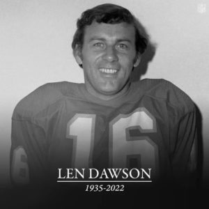 Len Dawson Passed Away At The Age Of 87 Years Old…..