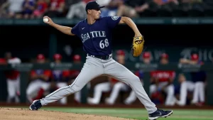 George Kirby Having A Nice Rookie Season On The Mound For The 2022 Seattle Mariners Baseball Team……