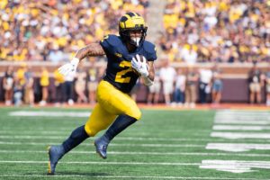 Blake Corum Solid Performance Against The UConn Huskies At The Big House In Ann Arbor……