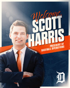 Scott Harris Now The President Of Operations For The Detroit Tigers Baseball Team…….