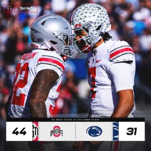 TJ Tuimoloua & TreVeyon Henderson Lead The Way For The Ohio State Buckeyes Football Team To A Road Victory Over The Penn State Nittany Lions In Happy Valley……