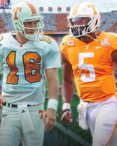 Peyton Manning & Herndon Hooker 2 Tennessee Volunteers 🏈 Team QB’s In Knoxville…..