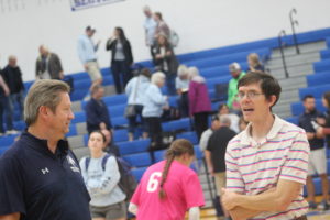 Jim Fish North Branch Broncos & Ryan Wilson Cros-Lex Pioneers Volleyball Head Coach Have Good Respect With One Another……