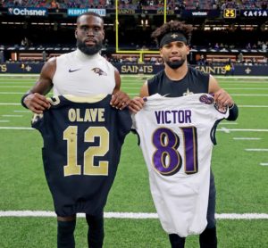 2 Former Ohio State Buckeyes WR’s Reunite With One Another On MNF At Caesars Superdome In New Orleans.