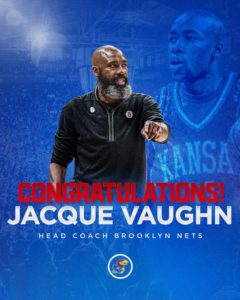 Jacque Vaughn Now The Brooklyn Nets Basketball Head Coach…..
