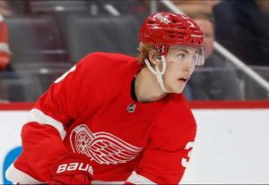 Simon Edvinsson Making His Debut In A Detroit Red Wings 🏒 Team Uniform…….