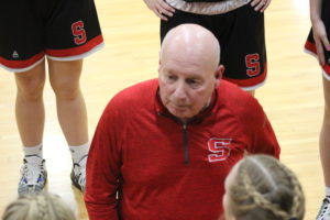 Al DeMott Has 61 Trophies He Has Collected As Girls Basketball Head Coach For The Sandusky Wolves In His 43 Years At The Helm……