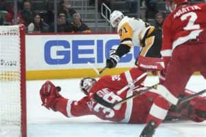 David Perron Guided The Detroit Red Wings To A Must Win Scenario Over The Pittsburgh Penguins At Little Caesars Arena In Detroit……