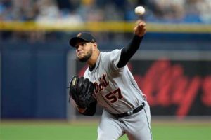Eduardo Rodriguez Nice Outing On Opening Day For The Detroit Tigers…….