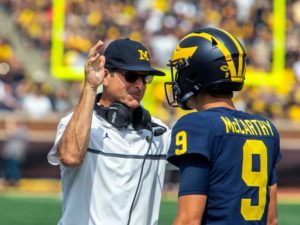 Head Coach Jim Harbaugh & QB JJ McCarthy Iconic Relationship With The Michigan Wolverines 🏈 Team…..
