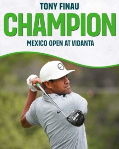 Tony Finau 2023 Mexico Open Champion In Vidanta……