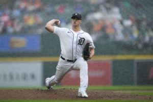 Matt Manning Guide The Detroit Tigers A Victory Over The Toronto Blue Jays At Comerica Park In Detroit……