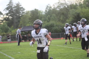 Parker Atkinson Good Receiver & Defensive Back For The Marine City Mariners Football Team…….