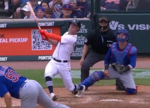 Kerry Carpenter Grand Slam Against The Chicago Cubs At Comerica Park In Detroit……